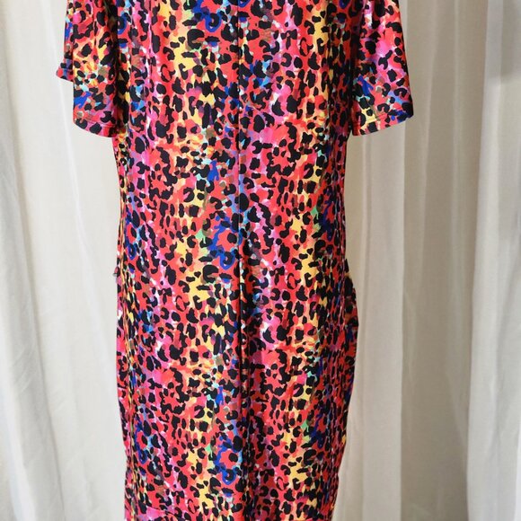 New! Multicolored Leopard Print Dress - Picture 4 of 10